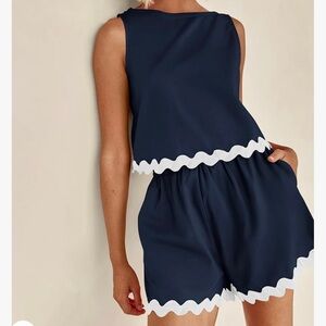 *NWT* Navy Two Piece Summer Set